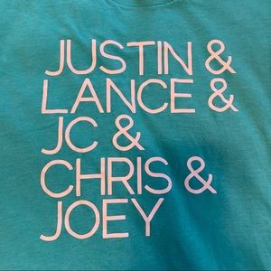 *NSYNC Band Roster T-shirt Size Small